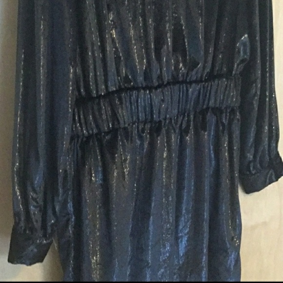 FRAME wrap  effect metallic velvet mini dress - Picture 7 of 10